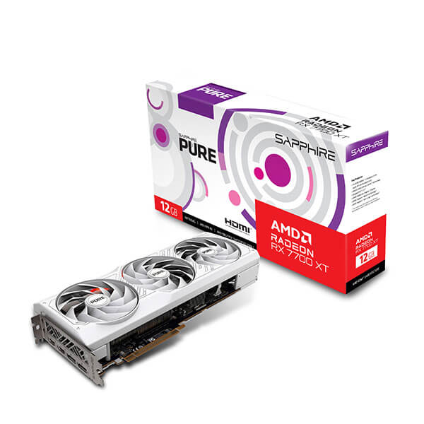 Buy Sapphire Pure Radeon RX 7700 XT 12GB GPU | Mdcomputers.in